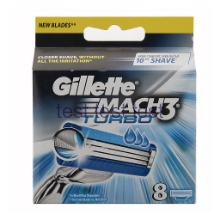 تیغ یدک ‏8 عددی ژیلت مدل Mach 3 Turbo