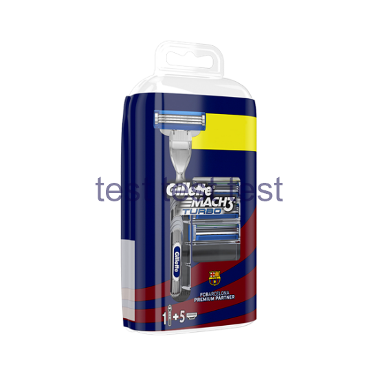 خود تراش ژیلت مدل Mach 3 Turbo همراه با 4 یدک