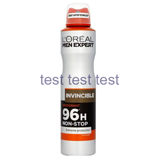 اسپری ضد عرق 96 ساعته لورال مردانه مدل Invincible حجم 150 میلی لیتر