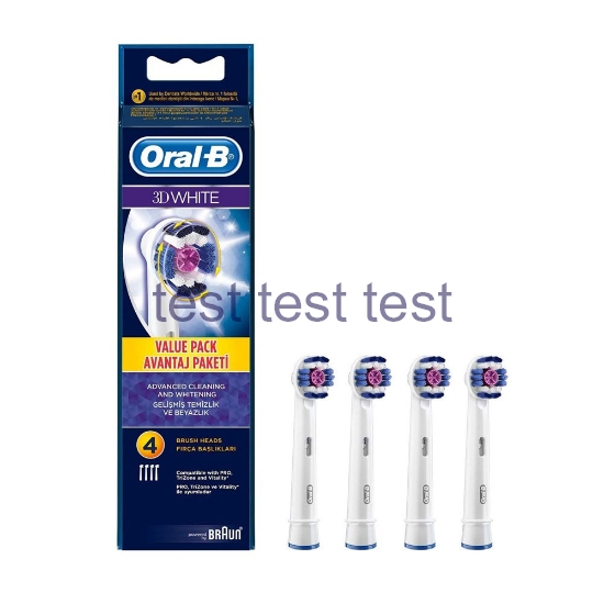 سری یدک مسواک برقی اورال-بی مدل 3D White بسته 4 عددی