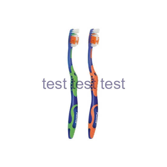 مسواک پیرروت مدل Gold با برس متوسط همراه با درپوش بسته 2 عددی